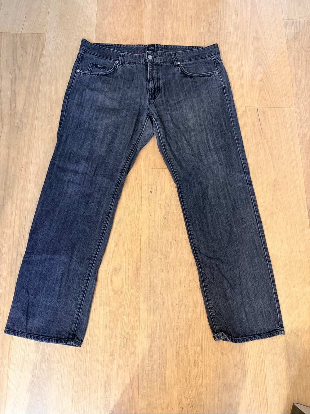 Men's grey Straight-Leg Jeans: Hugo Boss